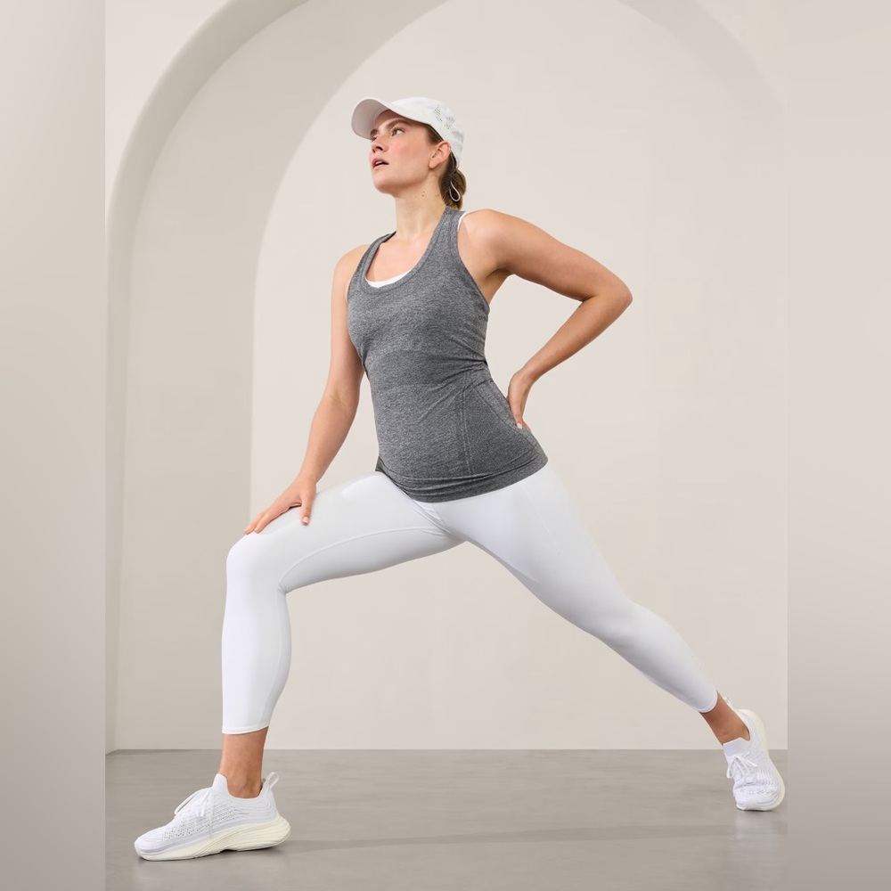 Athleta Momentum Seamless Tank - Heather - Size Medium